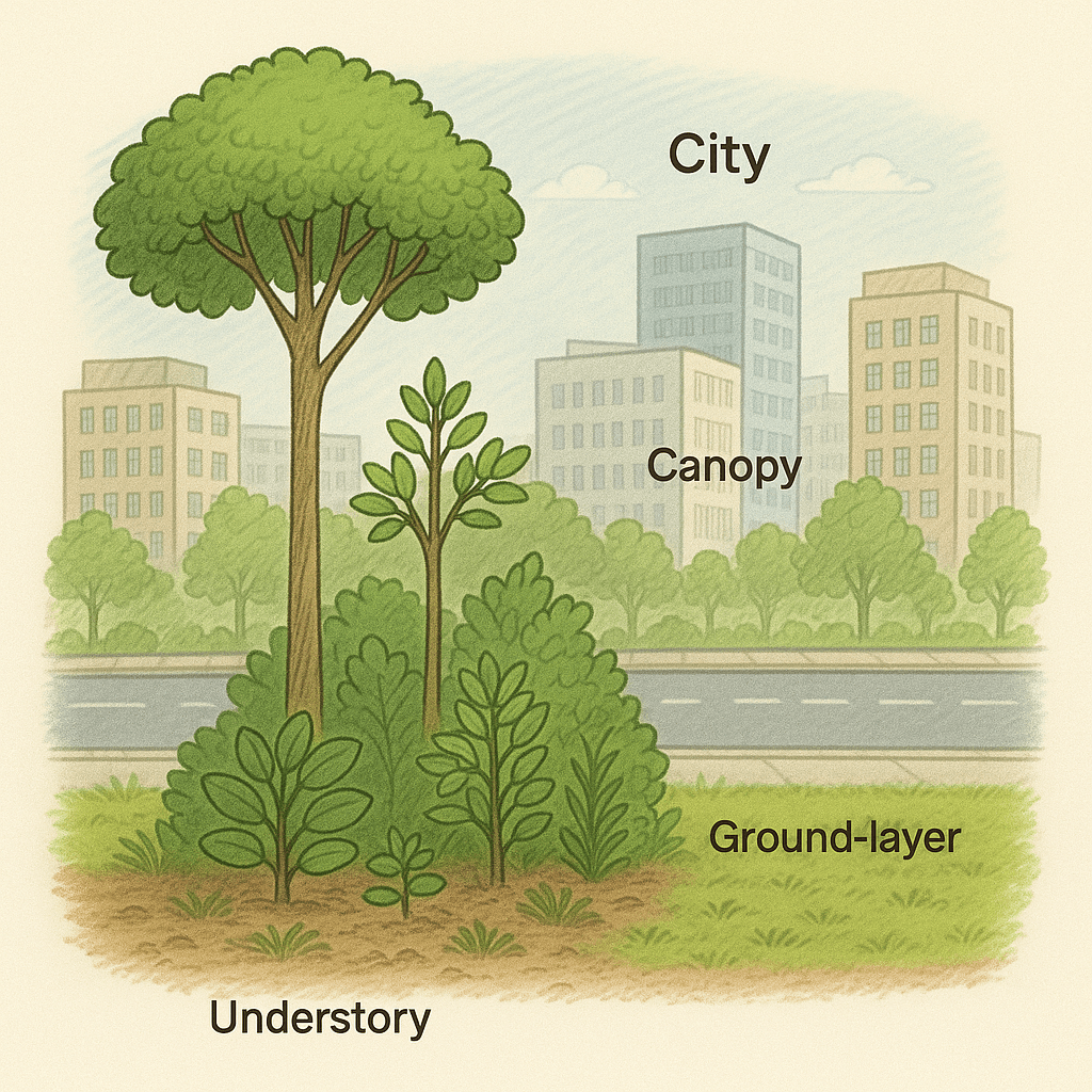 how do urban forests cool cities