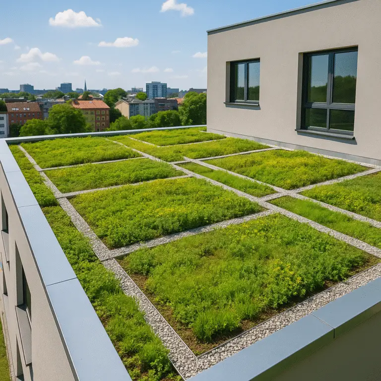 What are th green roof benefits