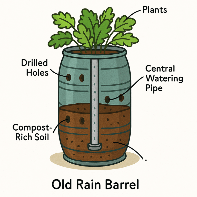 how to reuse old rain barrels