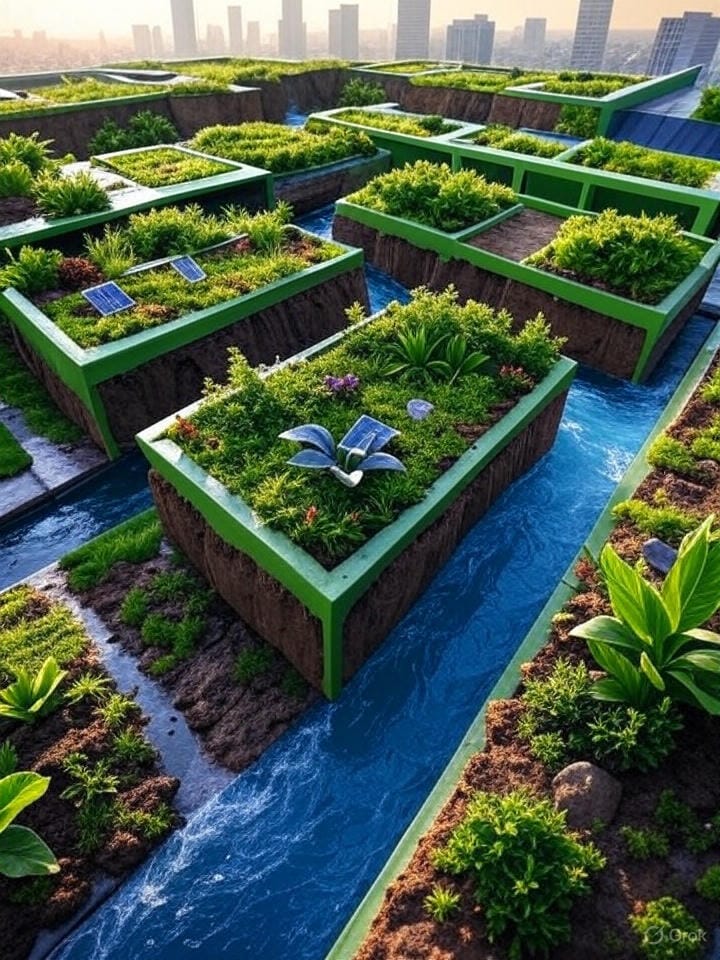 Green roof stormwater management