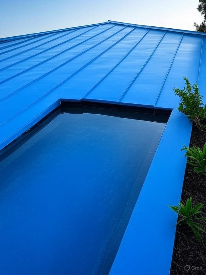 Urban blue roof