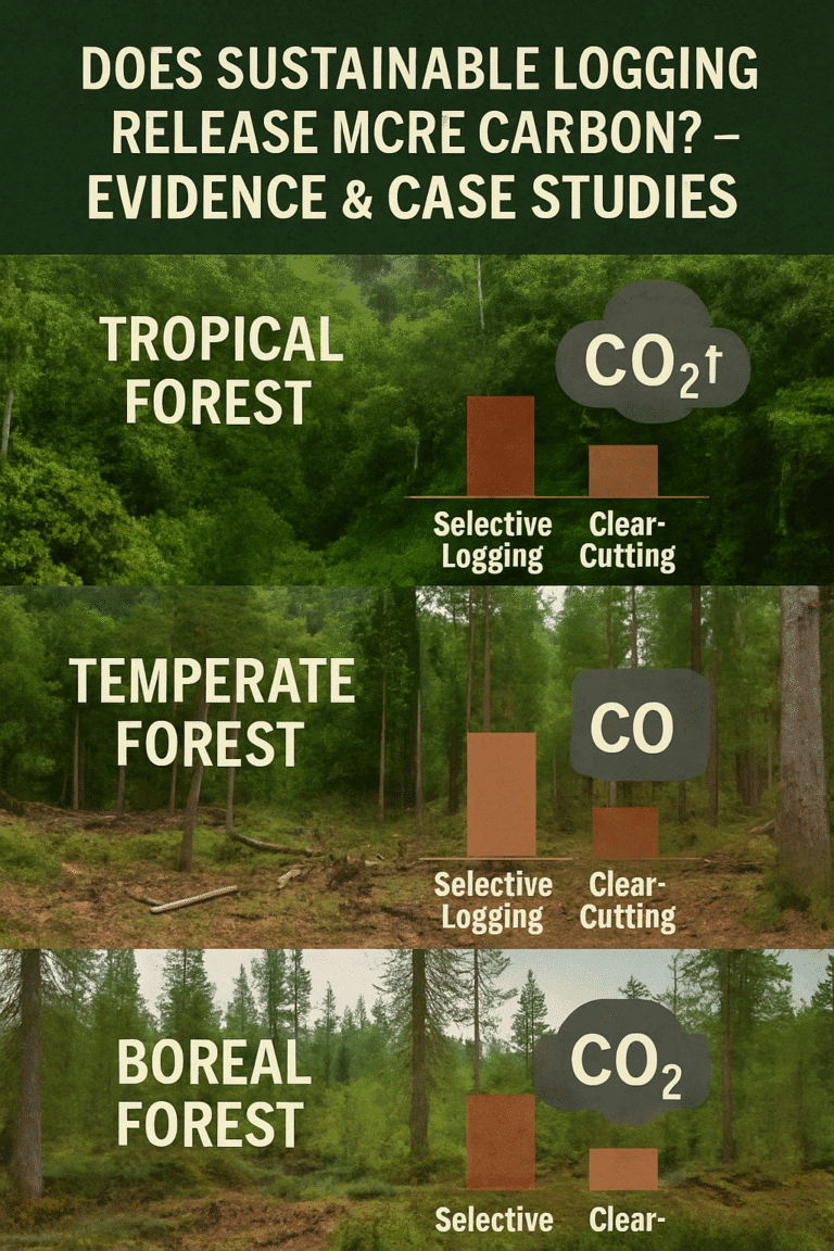 Carbon emissions by selective logging