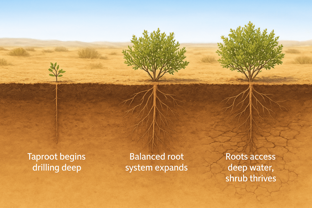 Why shrubs Survive better than Trees in Deserts