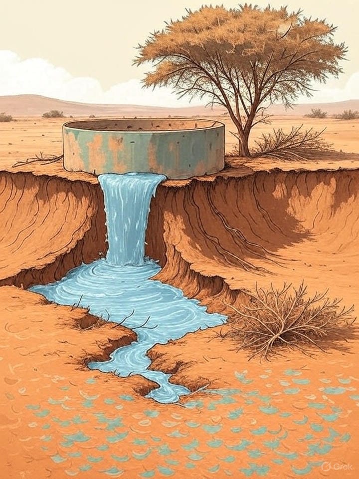 Do desert trees Increase water scarcity ?