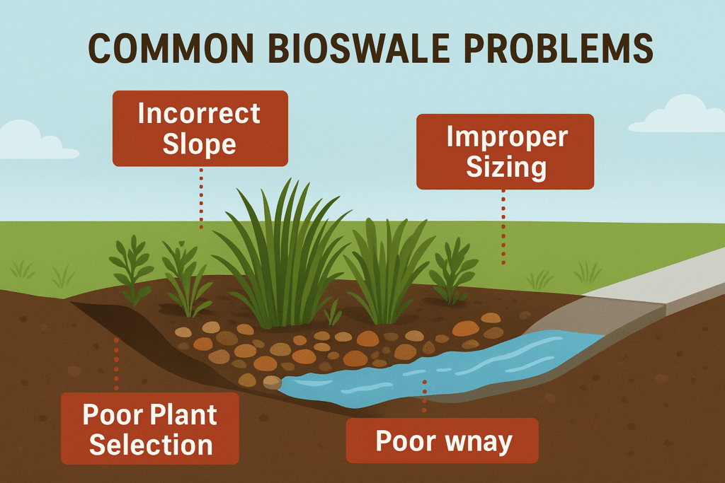Common bioswale problems