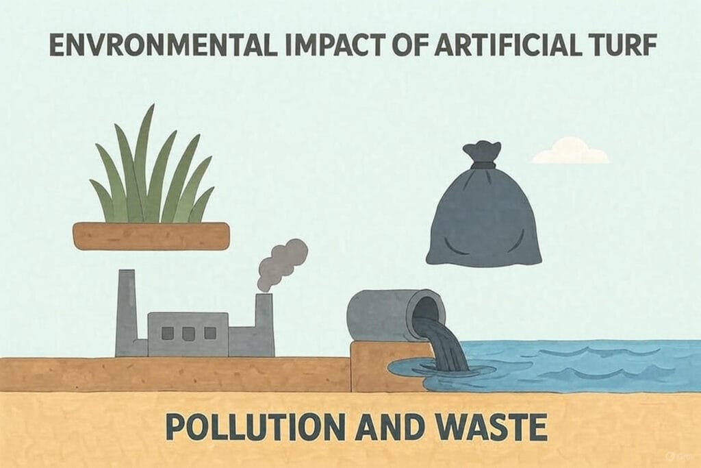 Pollution by artificial turf