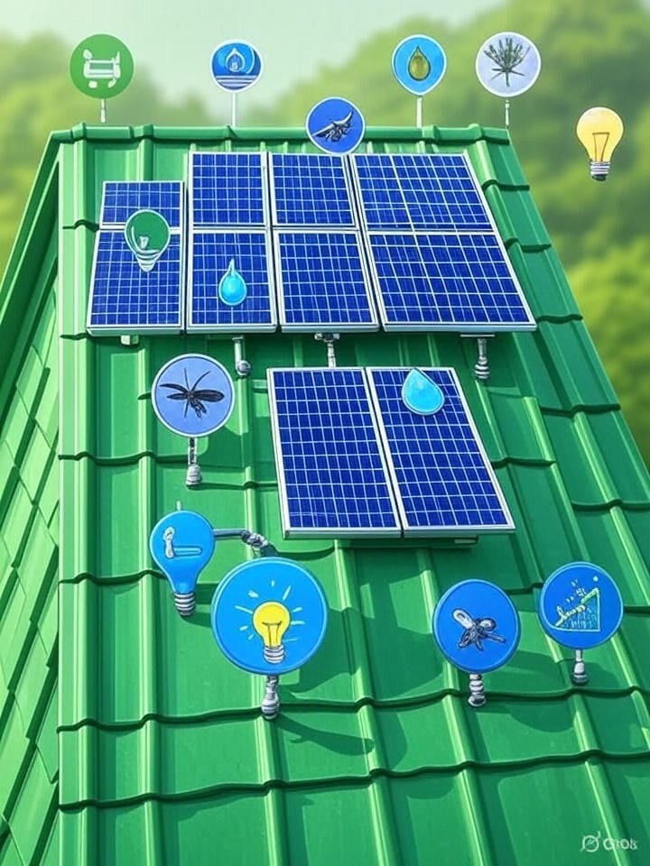 Benefits of solar green roof
