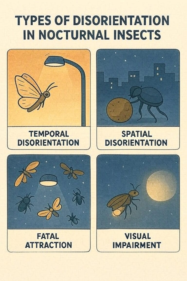 Light pollution on nocturnal animals
